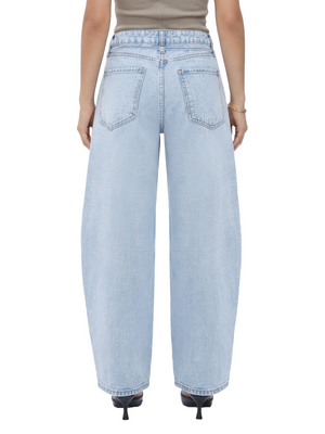 BlueMoment High Waist Barrel Leg Jeans for Women Loose Baggy Denim Pants