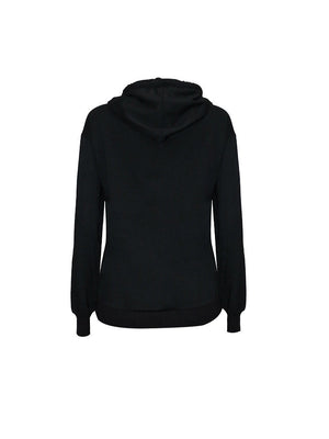 Printed Drawstring Hooded Sweatshirt