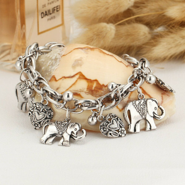 🎉💖Handmade-Vintage elephant anklet💖🎁