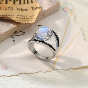 Colorful Moonlight Stone Ring