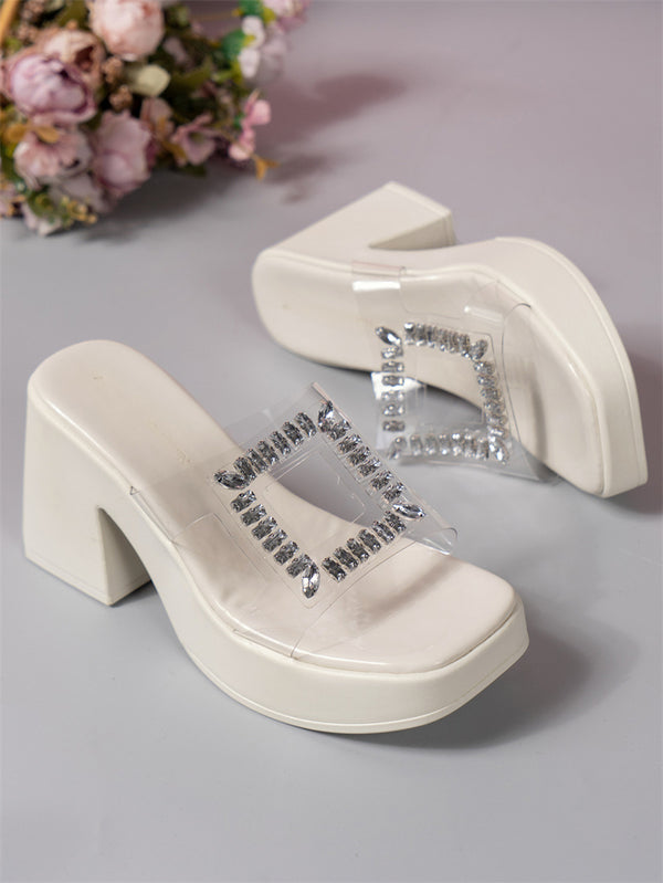 High Heeled Thick Bottom Sandal Slippers