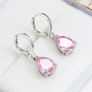 Pink Zircon Earrings