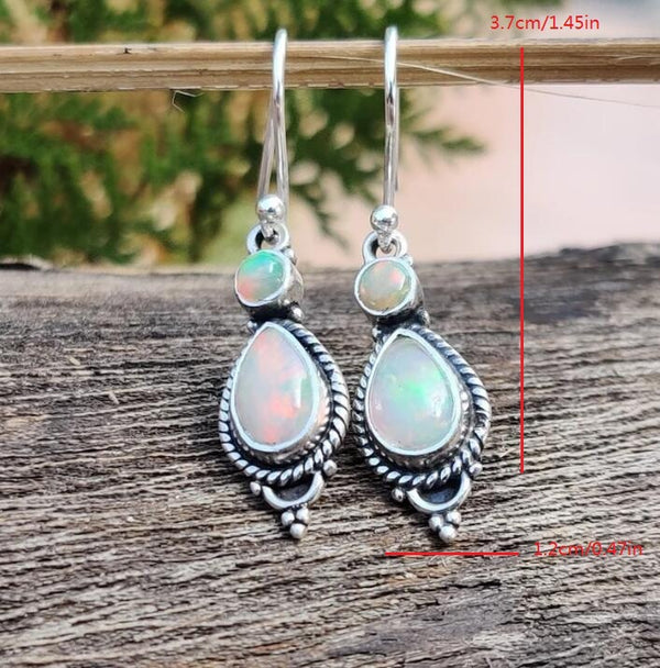 Droplet Colored Turquoise  Earrings