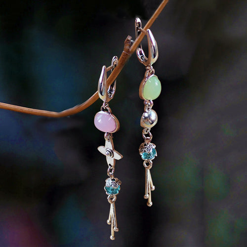 Green Stone Earrings