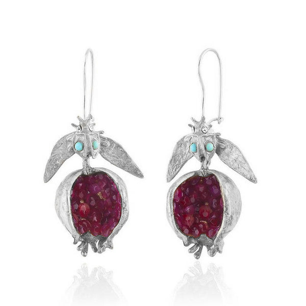 Pomegranate Gold Earrings