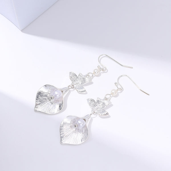 Flower Pearl Earrings