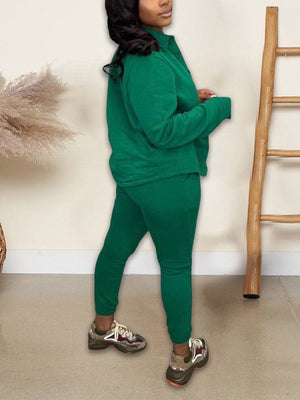 Fleece-lined Tracksuit set