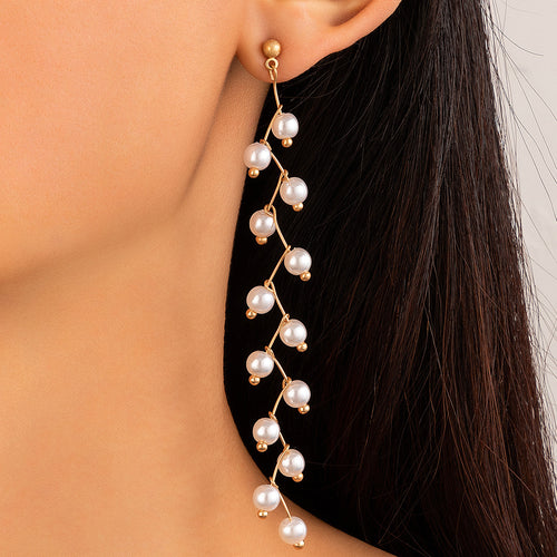 Pearl Tassel Earrings