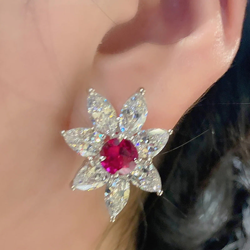 Sparking Flower Earrings