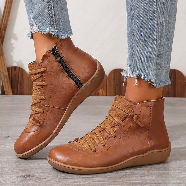 Leather Boots Casual Short Boots