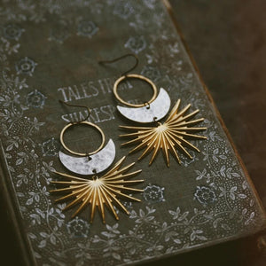 Sun Moon  Celestial Manifesto Earrings