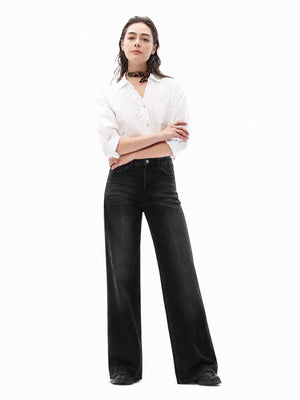 ONESO Classic High Rise Wide Leg Jeans