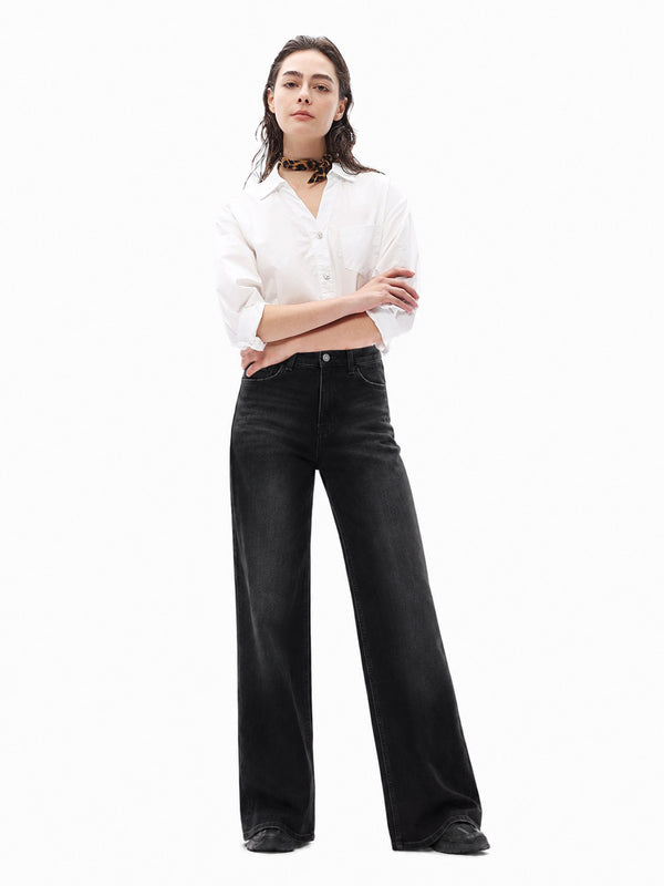 ONESO Classic High Rise Wide Leg Jeans