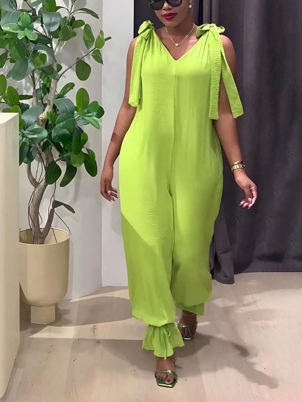 Breeze Tie-Shoulder Jumpsuit