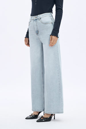 ONESO Wide Leg High Waisted Stretch Baggy Jeans BBL Jeans