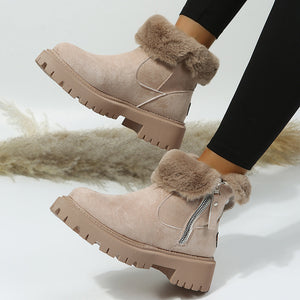 Padded Thickened Cotton Shoes Snow Boots