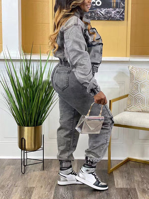 Cargo Denim Set