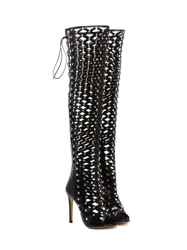 Studded Over The Knee Boots