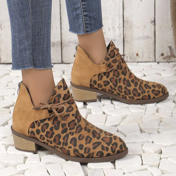 Leopard Fashion Boots Women