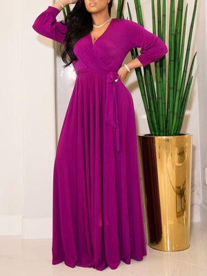 Strap Solid Color Maxi Dress