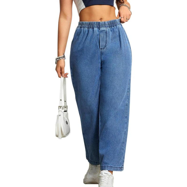 Women High Waisted Stretch Bootcut Straight Leg Denim Pants