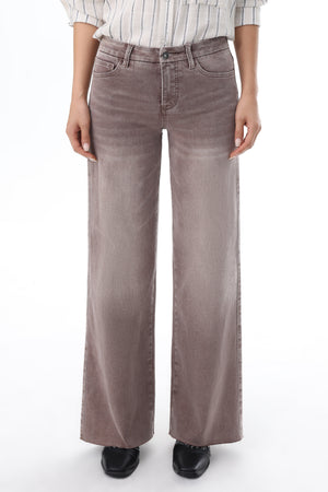 ONESO Earthy Mid Rise Wide Leg Jeans