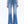 Women High Rise Stretch Flare Distressed Front Slit Jeans BYF1100