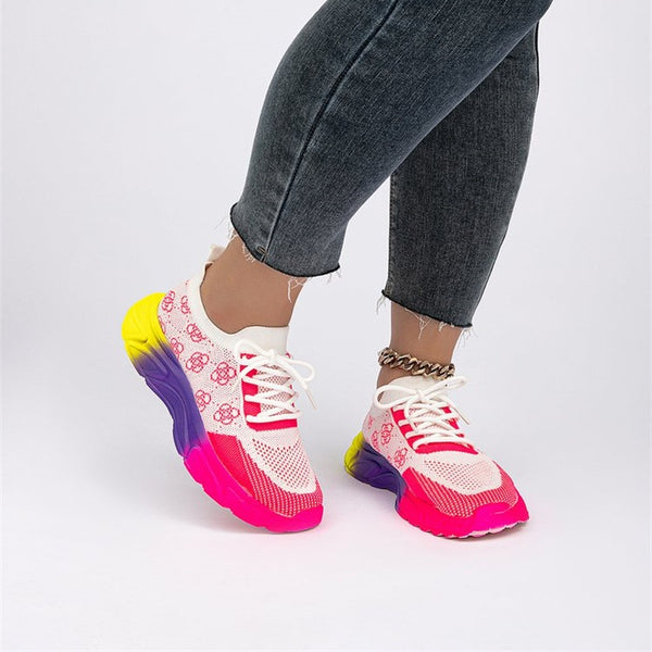 Mesh Colour Block Sneakers