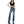 Women High Waist Vintage Micro-Flare Stretch Bootcut Flare Sleek & Flattering Retro Jeans-SH25F05