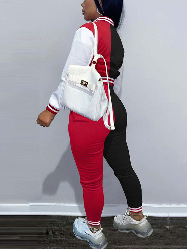 Baseball Jacket Long Pants Set