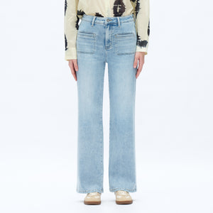 ONESO Women High Waist Wide Leg Jeans Retro Vintage Style Fit Comfortable Everyday Jeans