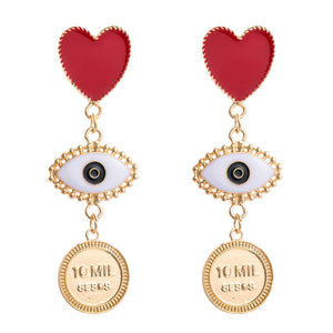 New Exaggerated Love Earrings