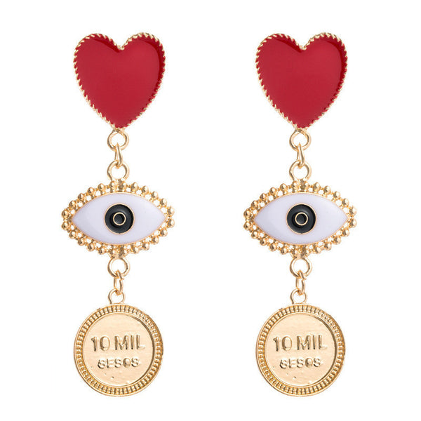 New Exaggerated Love Earrings