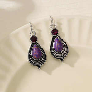 Purple Turquoise Earrings