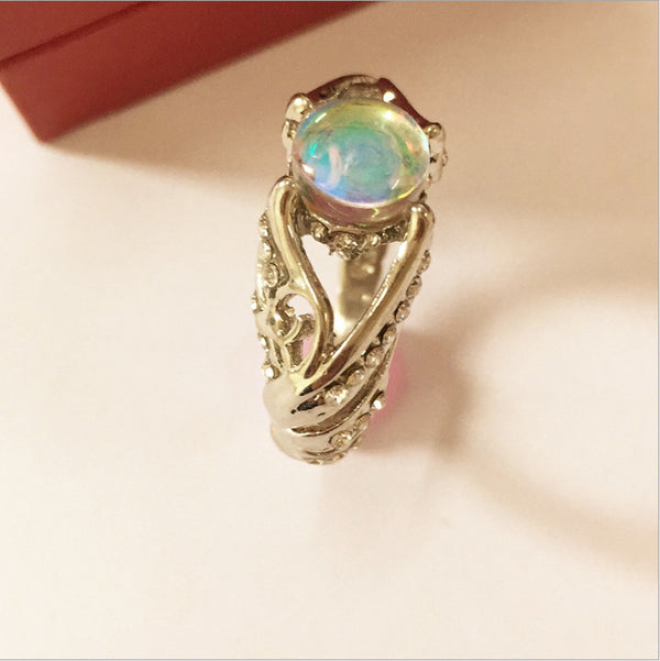 Colorful Moonlight Stone Ring