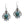 Retro Water Drop Turquoise Earrings