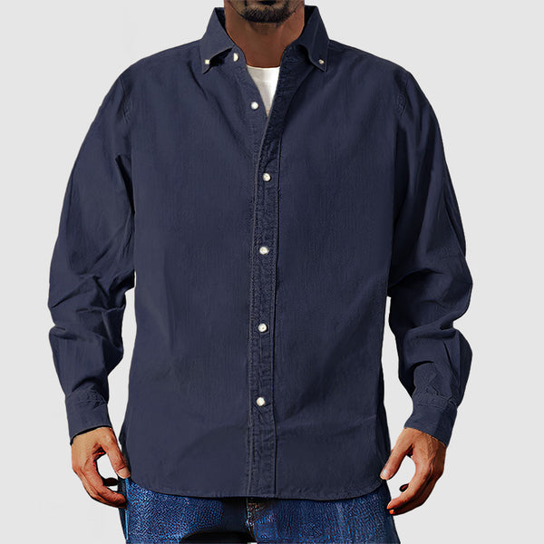 Men's Vintage Washed Basic Shirt