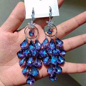 Crystal Tassel Earrings