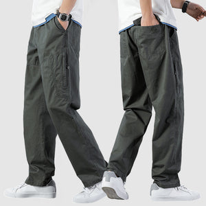 Men's Casual Multi-Pocket Basic Work Pants