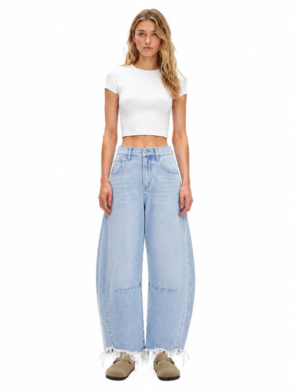 ONESO Vintage High Rise Barrel Jeans