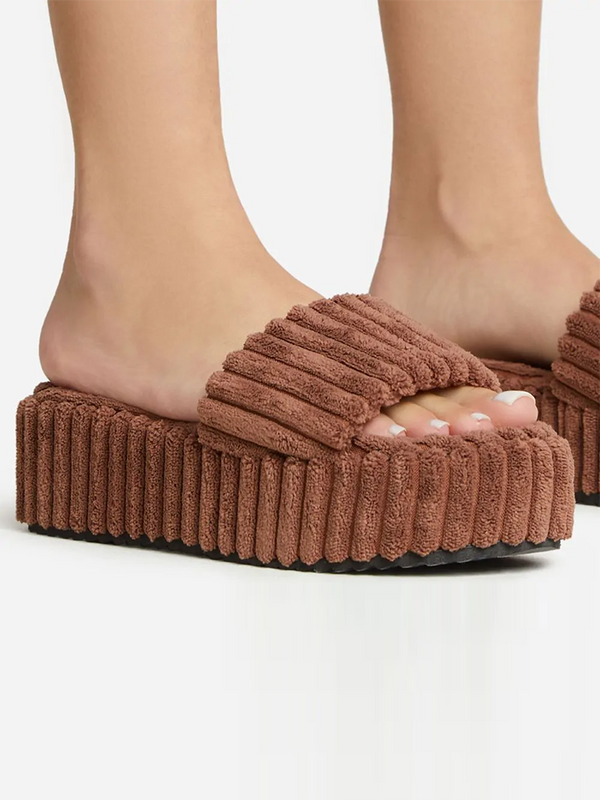 Toweling Platform Slide