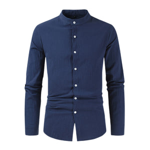 Men's Casual Large Size Long Sleeve Shirt