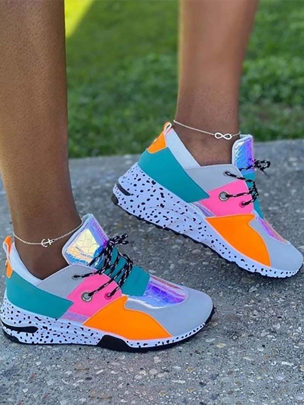 Casual Color Block Sneakers