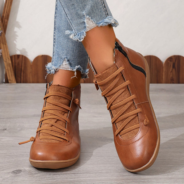 Leather Boots Casual Short Boots