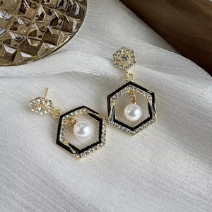 Hexagonal earrings