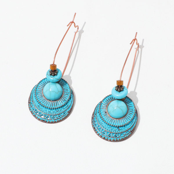 Fashion Trend Circular Antique Earrings