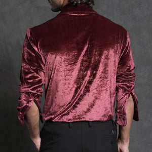 Men's Casual Premium Velvet Shirt