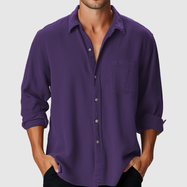 Men's Cotton Casual Long Sleeve Shirt Casual|Business|Versatile