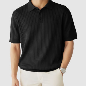 Gentleman's Knit Textured Polo Shirt