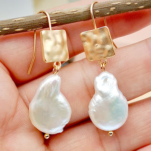 Simulated Alien Pearl Earrings